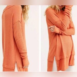 We The Free Orange North Shore Thermal Tunic - Size M